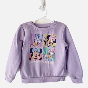 Disney Minnie Mouse and Daisy - Kids Lavender Purple Sweatshirt - 5T